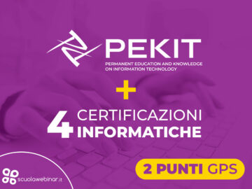 PEKIT + 4 Certificazioni informatiche 2 punti GPS